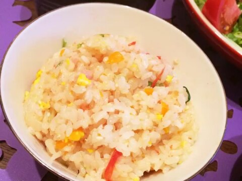 ☆トマト丸ごとドボン！炊飯器で簡単トマト炒飯☆